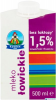 Mleko ŁOWICZ UHT bez laktozy 1.5% 0.5l